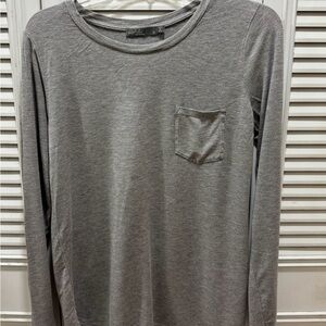 Prana Gray Long Sleeve Men's Tee